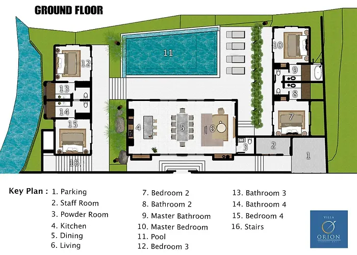 Villa Brand New Orion Mediterranean Style Air-con Living *